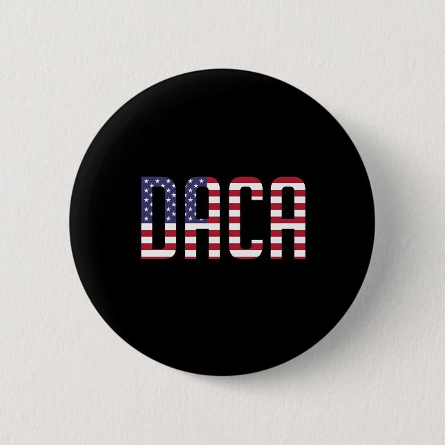 Defend DACA Dreamers Patriotic USA Button (Vorderseite)