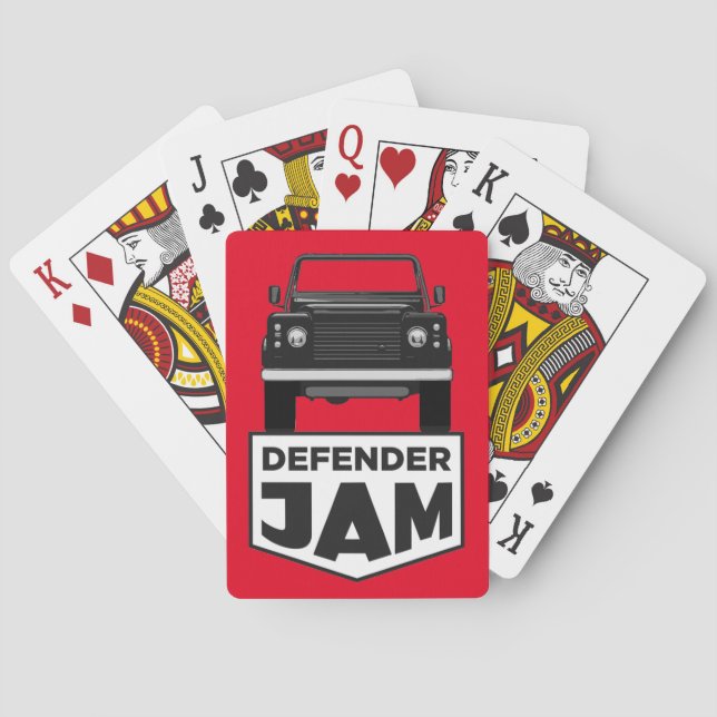 DEFENDER JAM SPIELKARTEN (Rückseite)