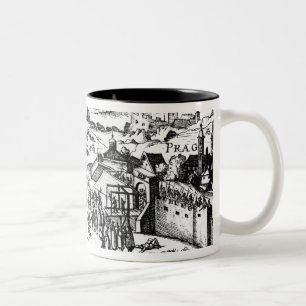 Defenestration von Prag, 1618 Zweifarbige Tasse