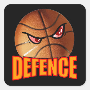 Defense Basketball Sticker
