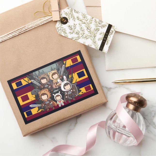 Defense for Others - Little Guardians Rechteckiger Aufkleber (Schenken)