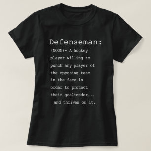 Defenseman - Definition von Hockey T-Shirt