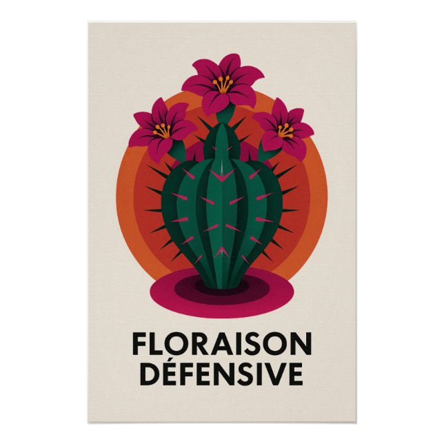 Defensive Blüte - Die scharfe Weichheit Poster (Vorderseite)