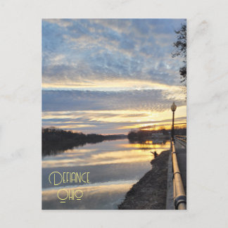 Defiance Ohio Sunrise Postkarte
