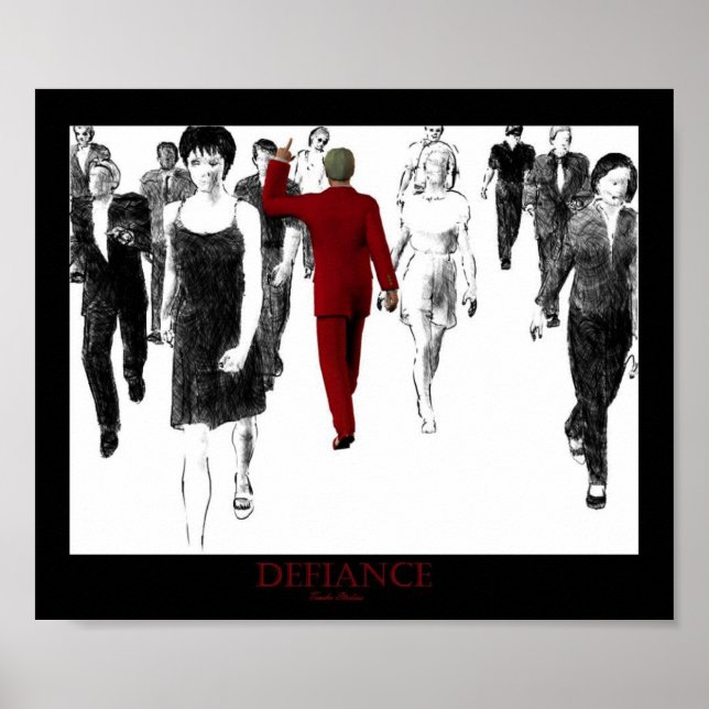 Defiance Red Poster (Vorne)