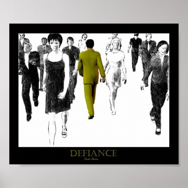 Defiance Yellow Poster (Vorne)