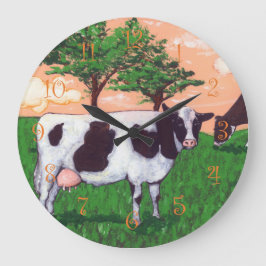 Defiant Cow Große Wanduhr