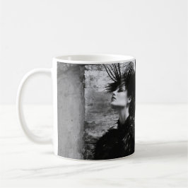 Defiant Gaze - Schwarz-Weiß-Portrait-Tasse Kaffeetasse