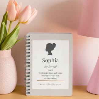 Defined by Name Spiral Notebook Notizbuch