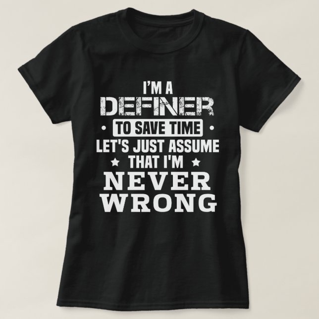 Definer T-Shirt (Design vorne)
