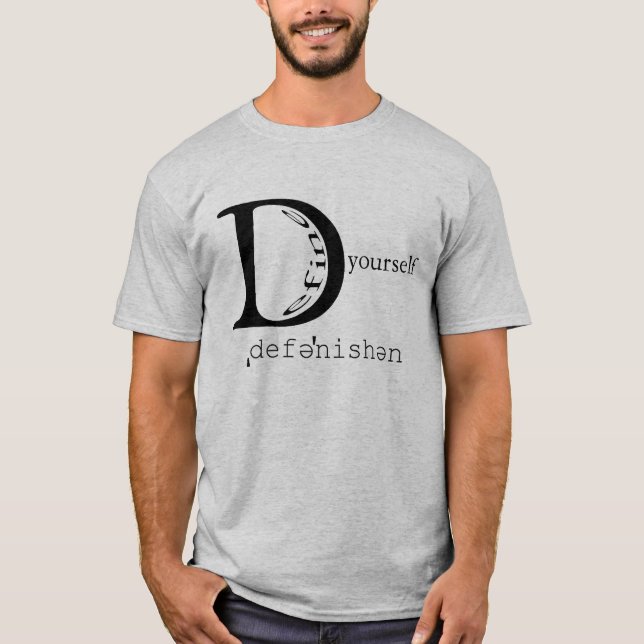 DefineYourselfLogoShirtGrey T-Shirt (Vorderseite)