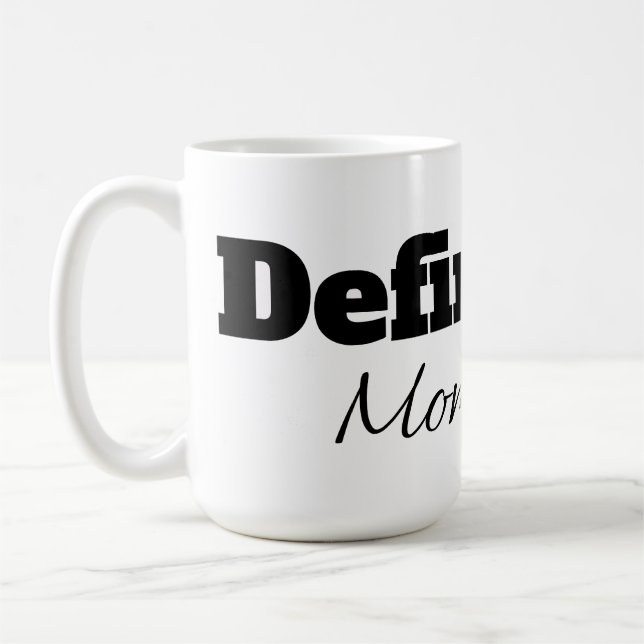 DEFINIEREN DER MOMENTKAFFEE-KOPF KAFFEETASSE (Links)