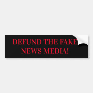 DEFINIEREN SIE DIE FAKE NEWS MEDIA AUTOAUFKLEBER