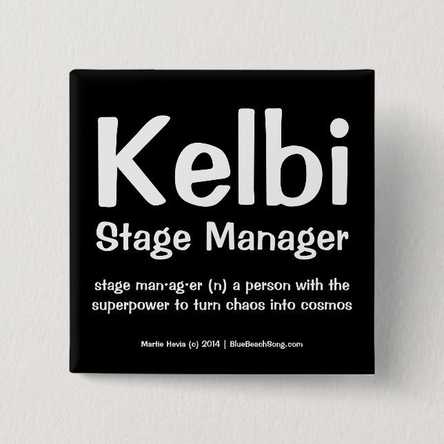 Definieren Sie sich u. Ihren Job-Knopf Button (Vorderseite)