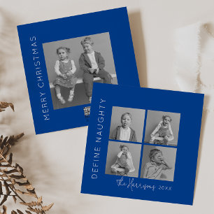 Definieren Sie Unartig   5 Foto-Collage Weihnachte Feiertagskarte