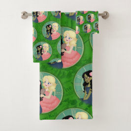 definieren, wie das Grün gewaschen wird Badhandtuch Set