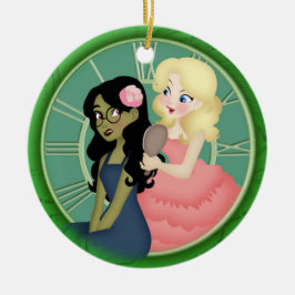 definieren, wie das Grün gewaschen wird Keramik Ornament