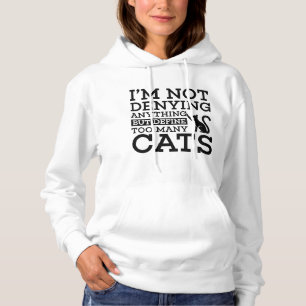 Definieren zu vieler Katzen Hoodie