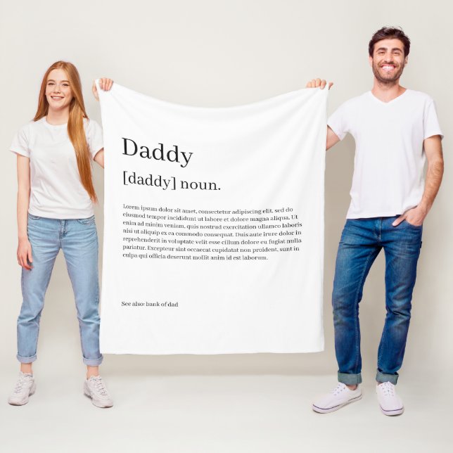 Definiert Ihren eigenen Spaß Personalisiert Fleecedecke (Beispiel)