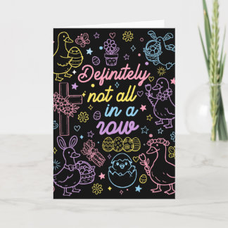 Definitely Not All In A Row Coquette Silly Goose E Karte