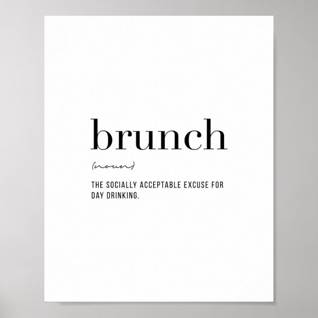 Definition Brunch Poster (Vorne)