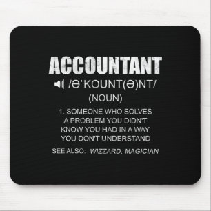 Definition Buchhalter lustig CPA-Geschenk Besteuer Mousepad