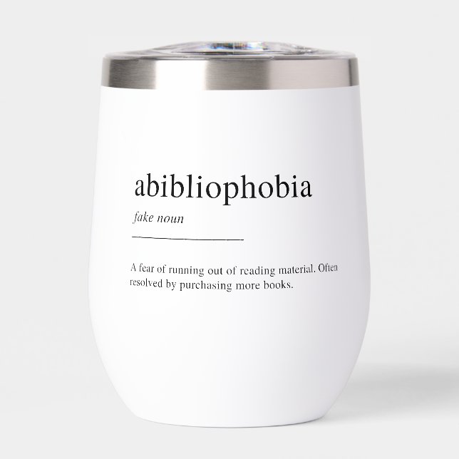 Definition der Abibliophobie (Vorderseite)