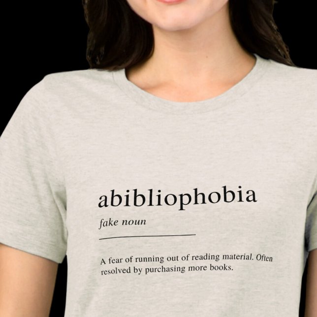 Definition der Abibliophobie, Buchliebhaber Tri-Blend Shirt (Von Creator hochgeladen)