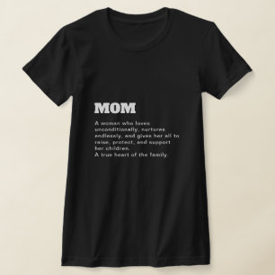 Definition der benutzerdefinierten Mama für Mutter T-Shirt