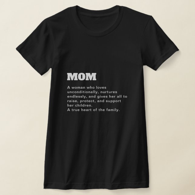 Definition der benutzerdefinierten Mama für Mutter T-Shirt (Ablage )