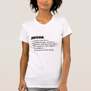 Definition der benutzerdefinierten Mama für Mutter T-Shirt
