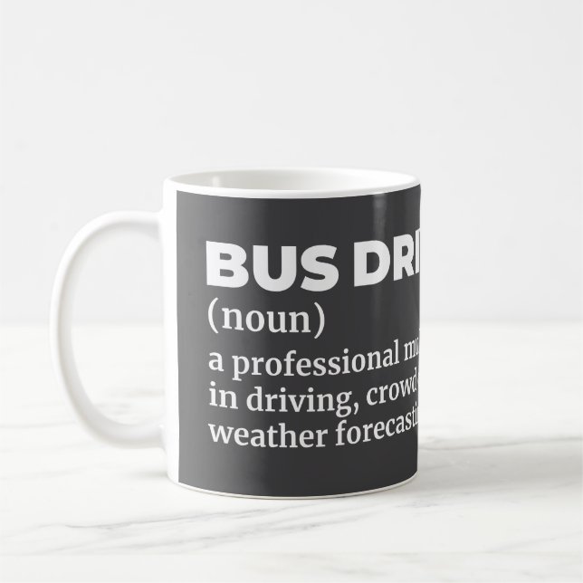 Definition der City Bus-Treiber-Tasse Kaffeetasse (Links)