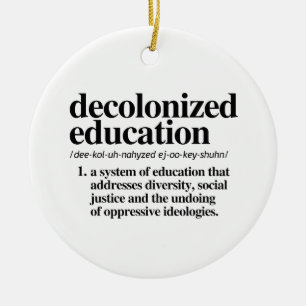 Definition der dekolonialisierten Bildung Keramik Ornament