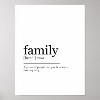 Definition der Familie Poster