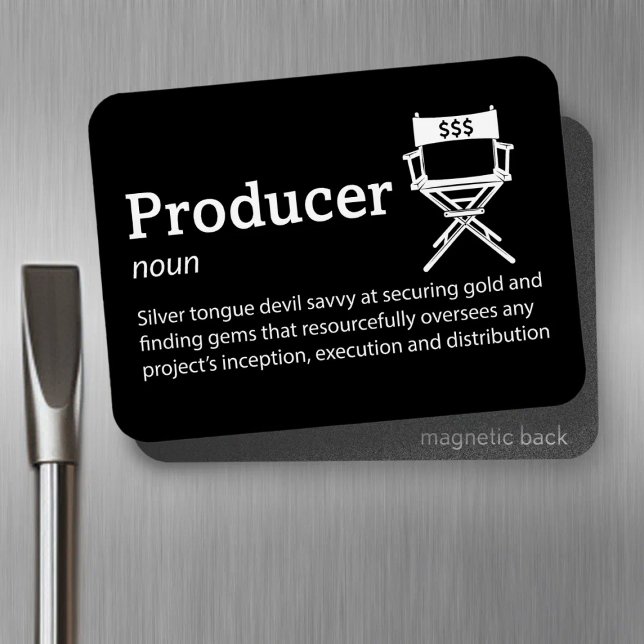 Definition der Filmproduzenten - 3 Zoll x 4 Zoll F Magnet (Von Creator hochgeladen)