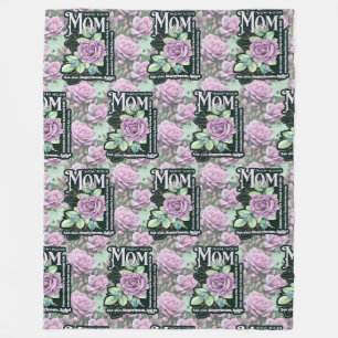 Definition der floralen Mama über den gesamten Dru Fleecedecke