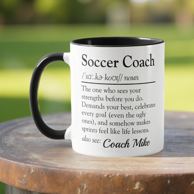 Definition der Fußball-Coach für individuelle Bewe Tasse (Von Creator hochgeladen)