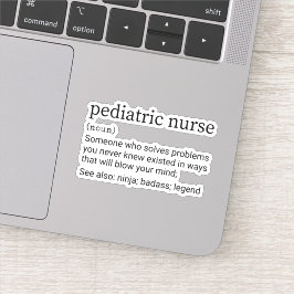Definition der Kinderkrankheit, Kinderpflege Aufkleber