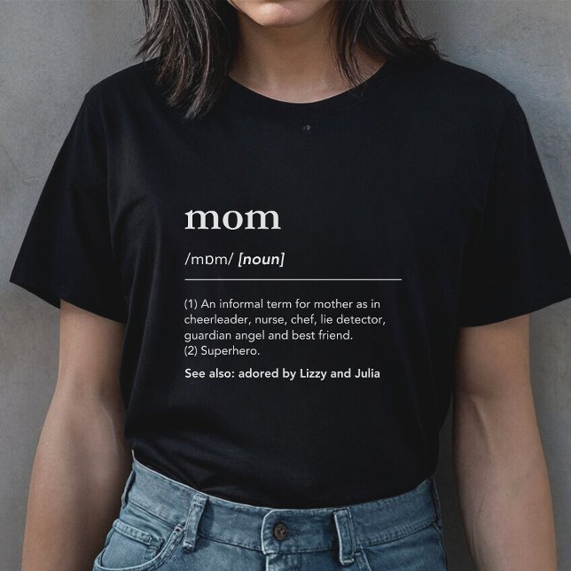 Definition der Mama eines Wörterbuchs für Mutterki T-Shirt (Von Creator hochgeladen)