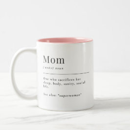Definition der Mama Zweifarbige Tasse