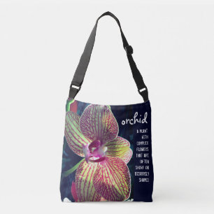 Definition der Orchideen-Blume Lover Tragetaschen Mit Langen Trägern