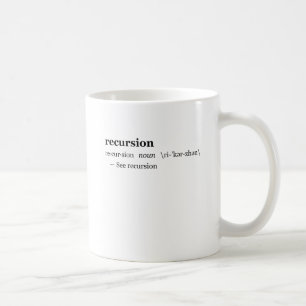 Definition der Rekursion Tasse
