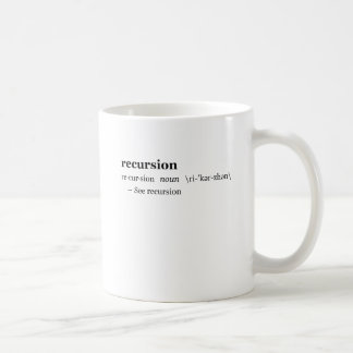 Definition der Rekursion Tasse