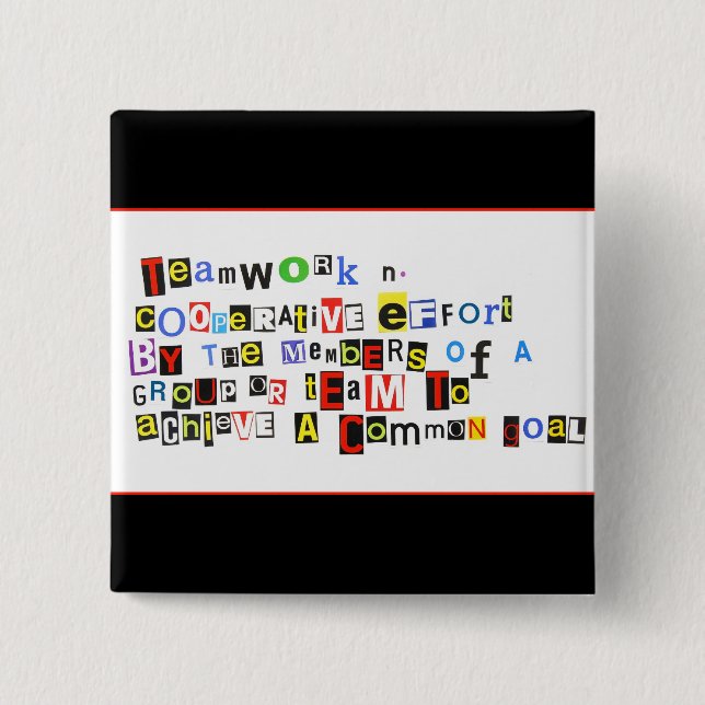 Definition der Teamwork Button (Vorderseite)
