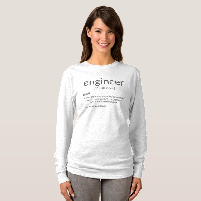 Definition der Uni eines Gift Engineers T-Shirt (Vorne ganz)