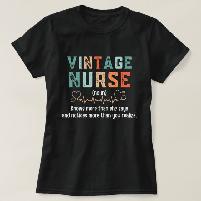 Definition der Vintagen Krankenversicherung T-Shirt (Design vorne)