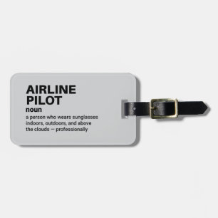 Definition des "Airline Pilot"-Tags Gepäckanhänger