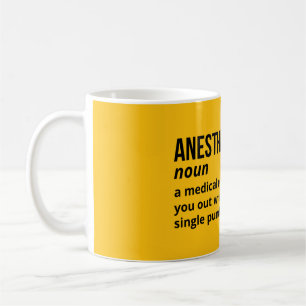 Definition des Anästhesisten - Medizinischer Spaß Kaffeetasse