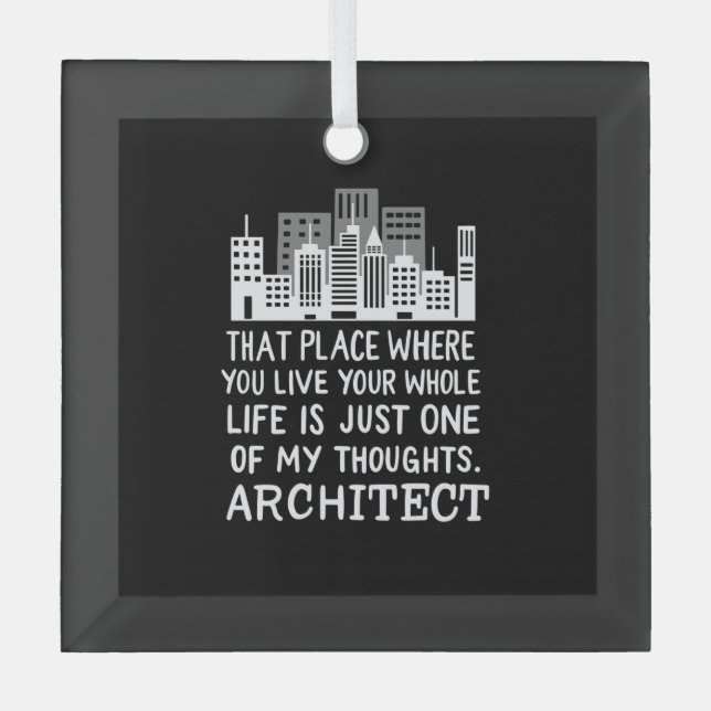 Definition des Architekten Ornament Aus Glas (Vorderseite)