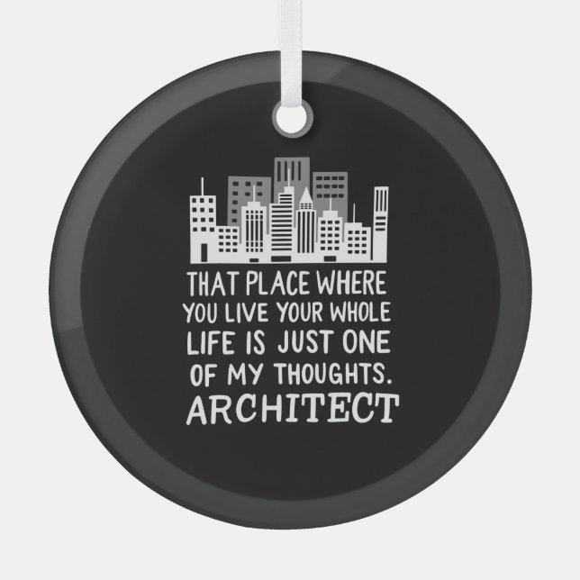 Definition des Architekten Ornament Aus Glas (Vorderseite)